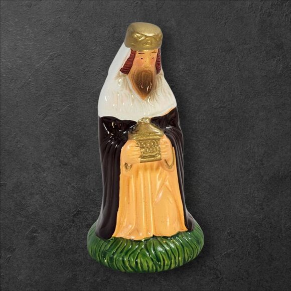 Vintage 11-Piece Nativity Set Manger Taiwan Ceramic Figures Only Missing Joseph - Picture 10 of 16